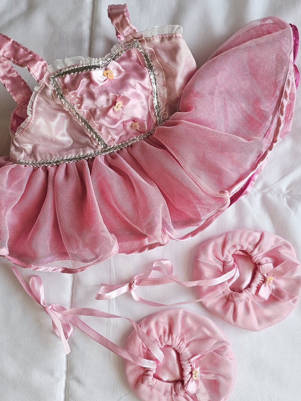 Build-a-bear Pink Ballerina Tutu Dress Costume Outfit